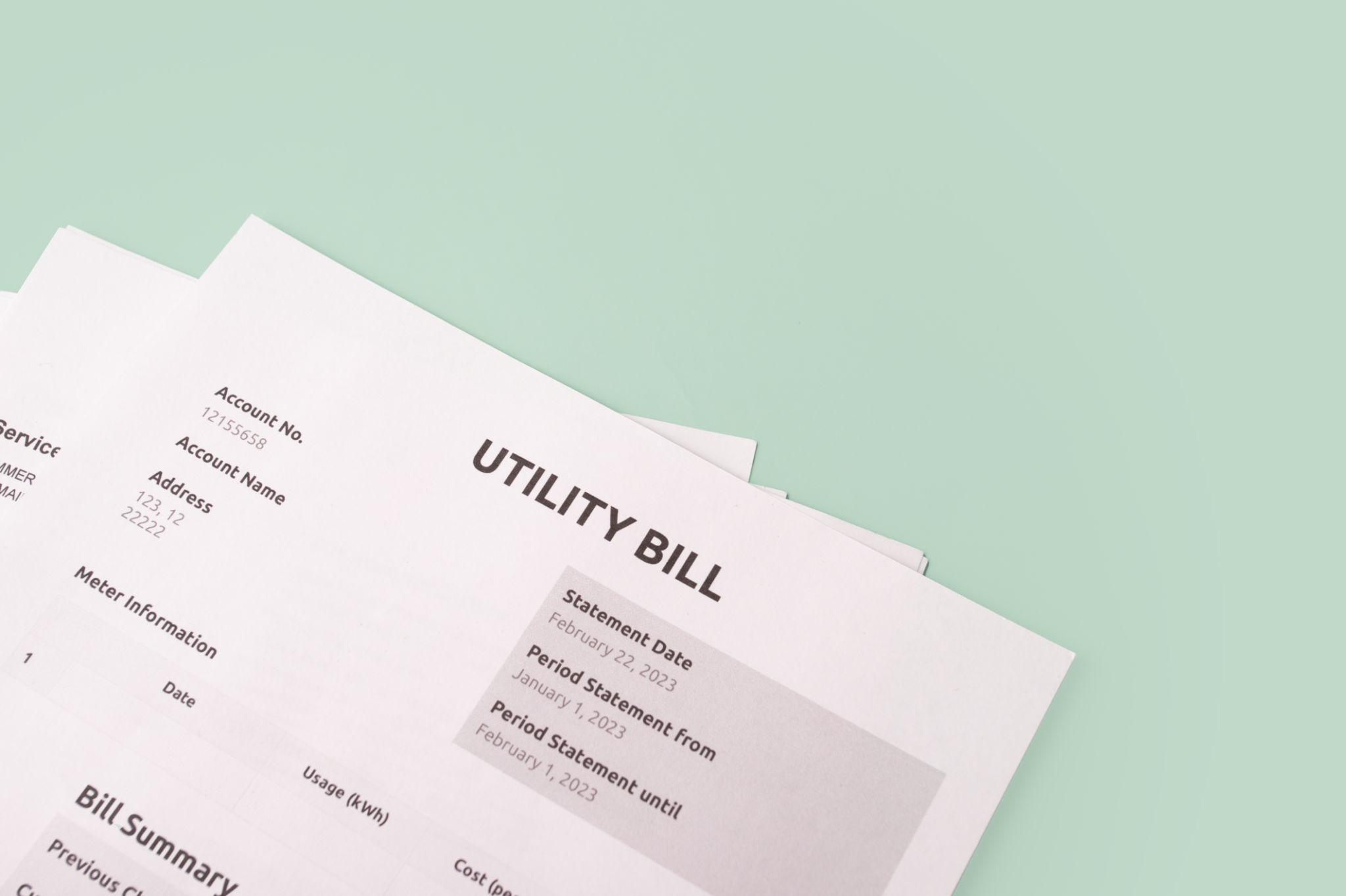 utility bill