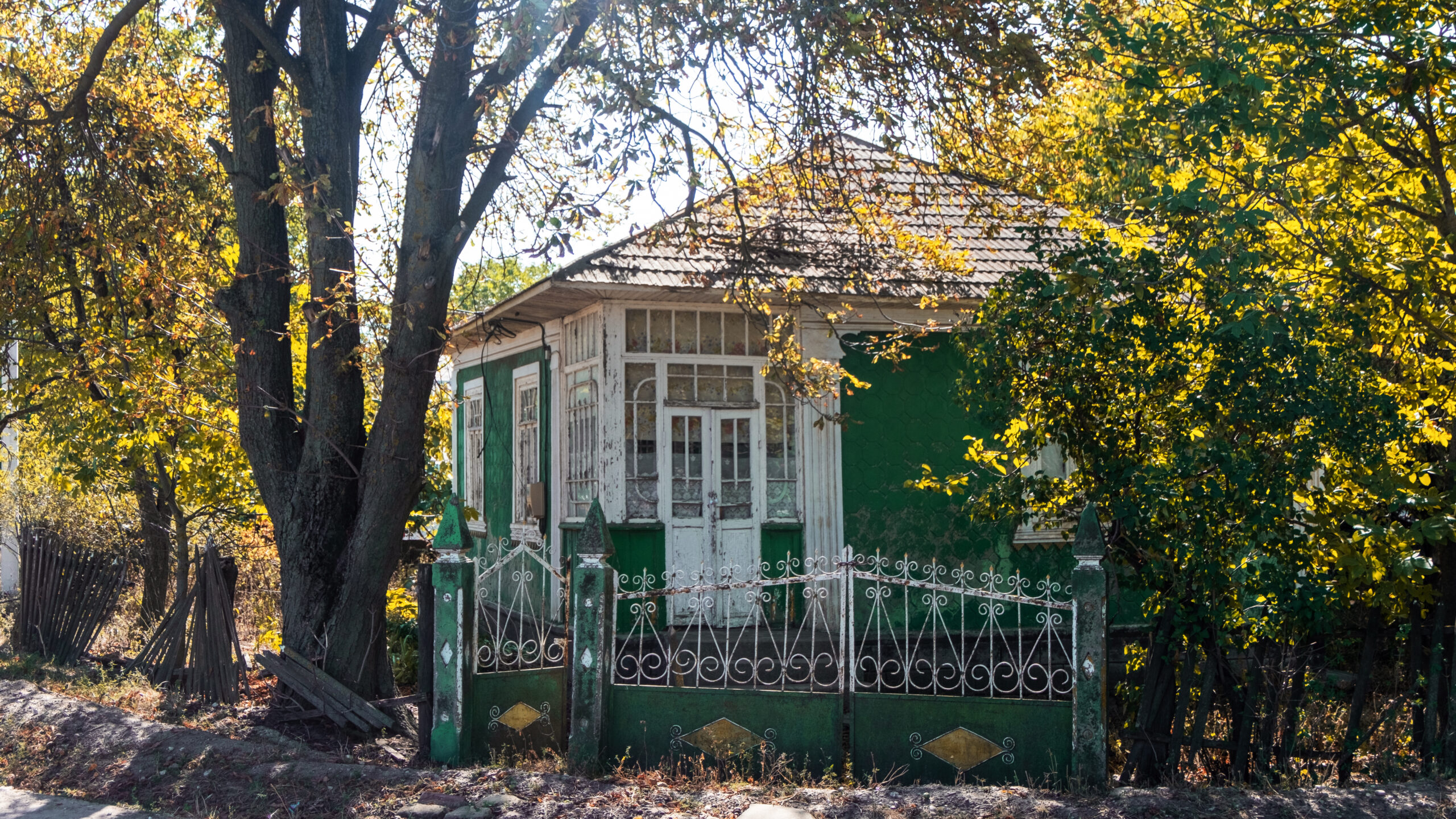 old provincial dwelling house in moldova