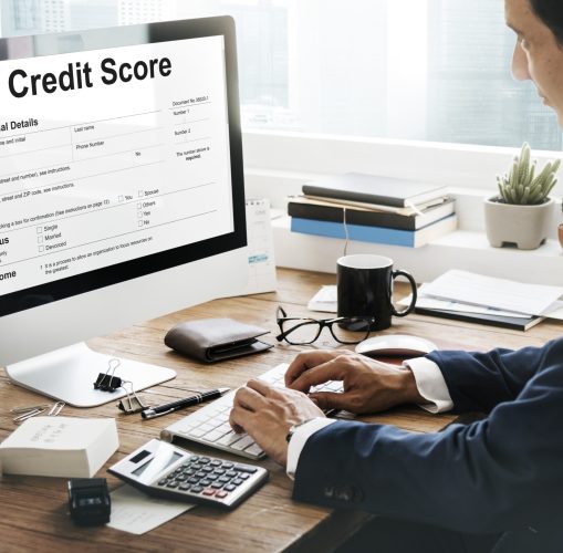 credit score financial banking economy concept